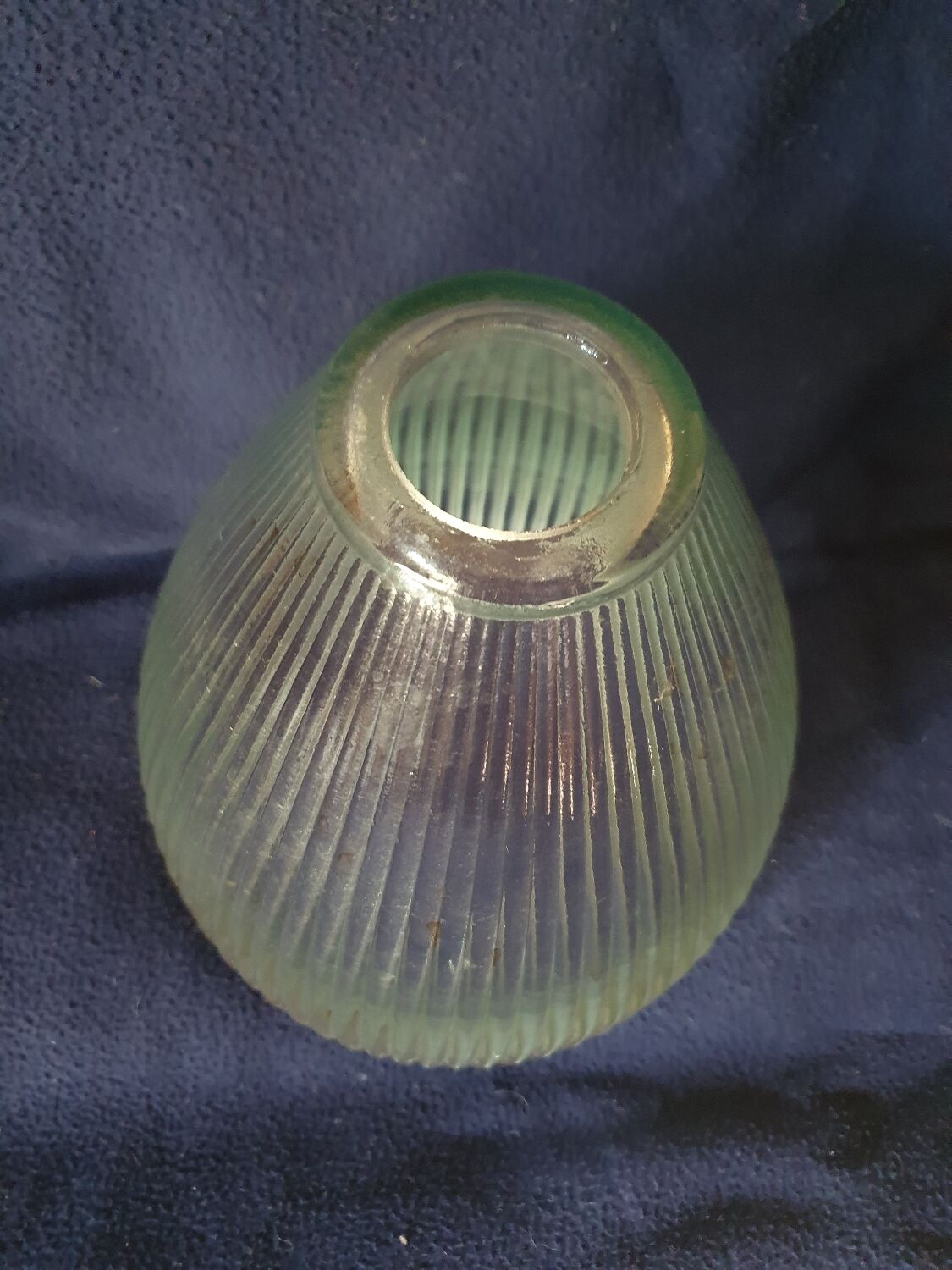Glass pendant light in industrial style