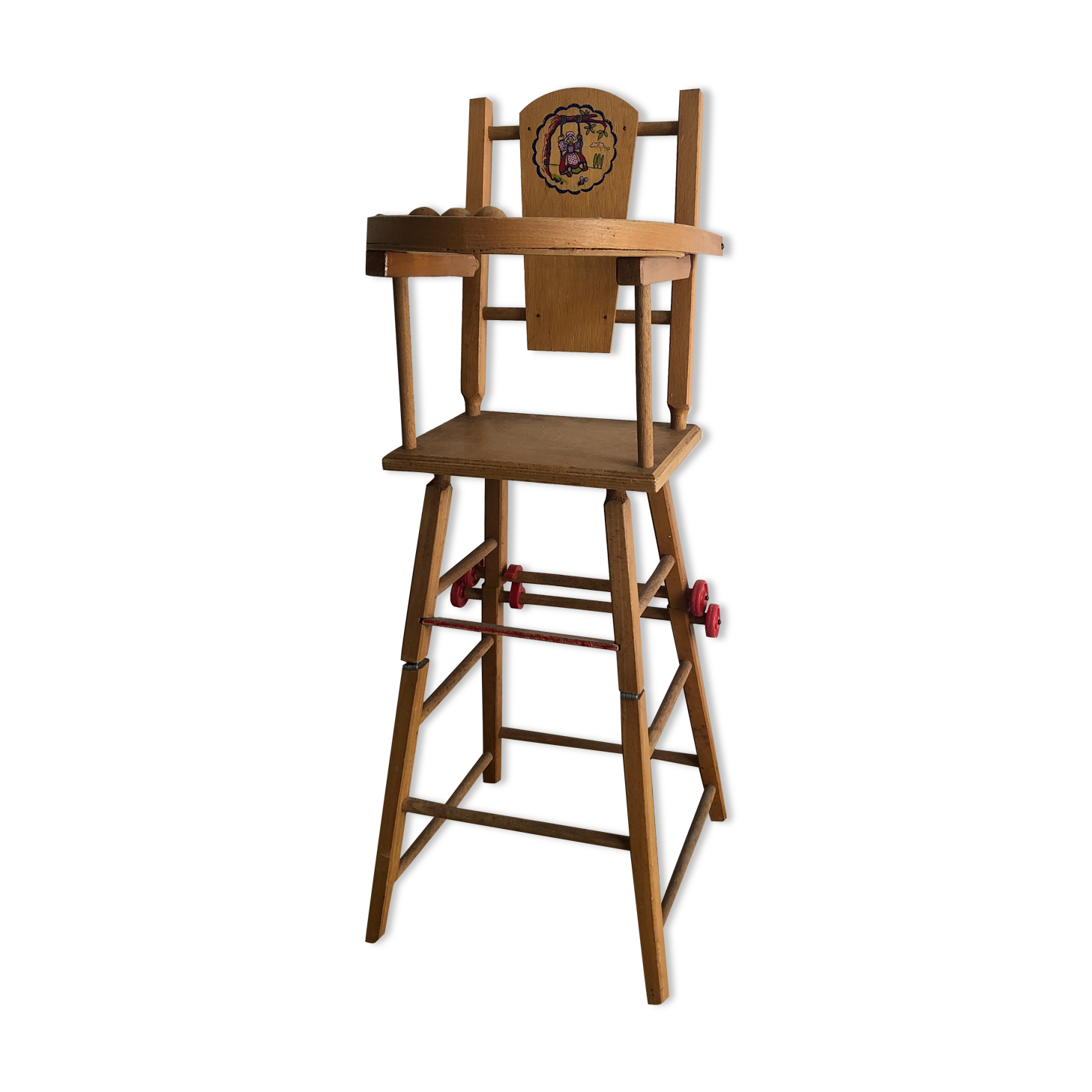 Doll high chair, Antique toy