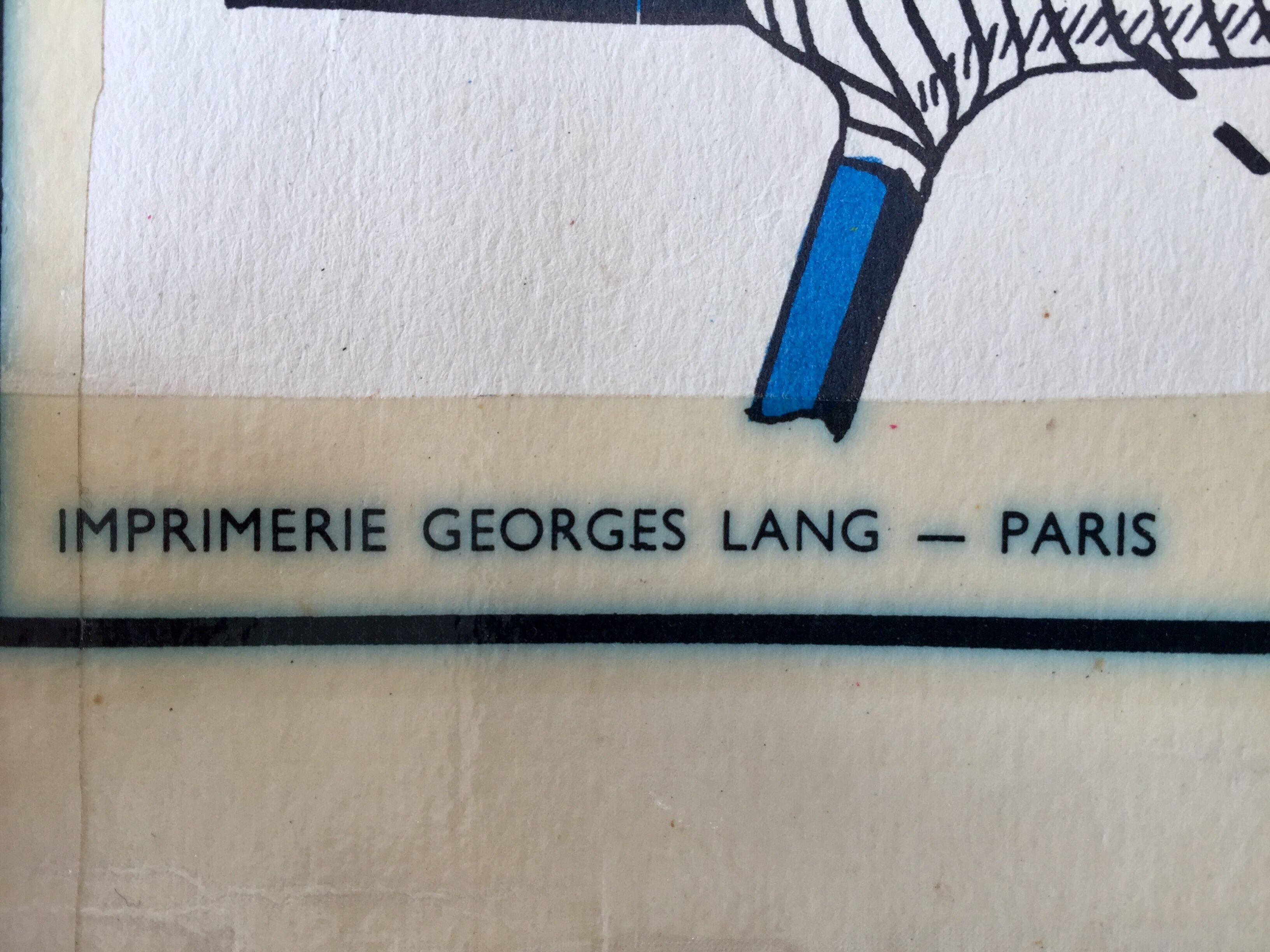 Poster pedagogical school 1960