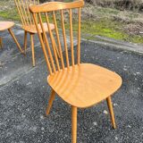 Suite of 4 Baumann chairs, Menuet model.