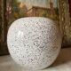 Large speckled ball vase 1980