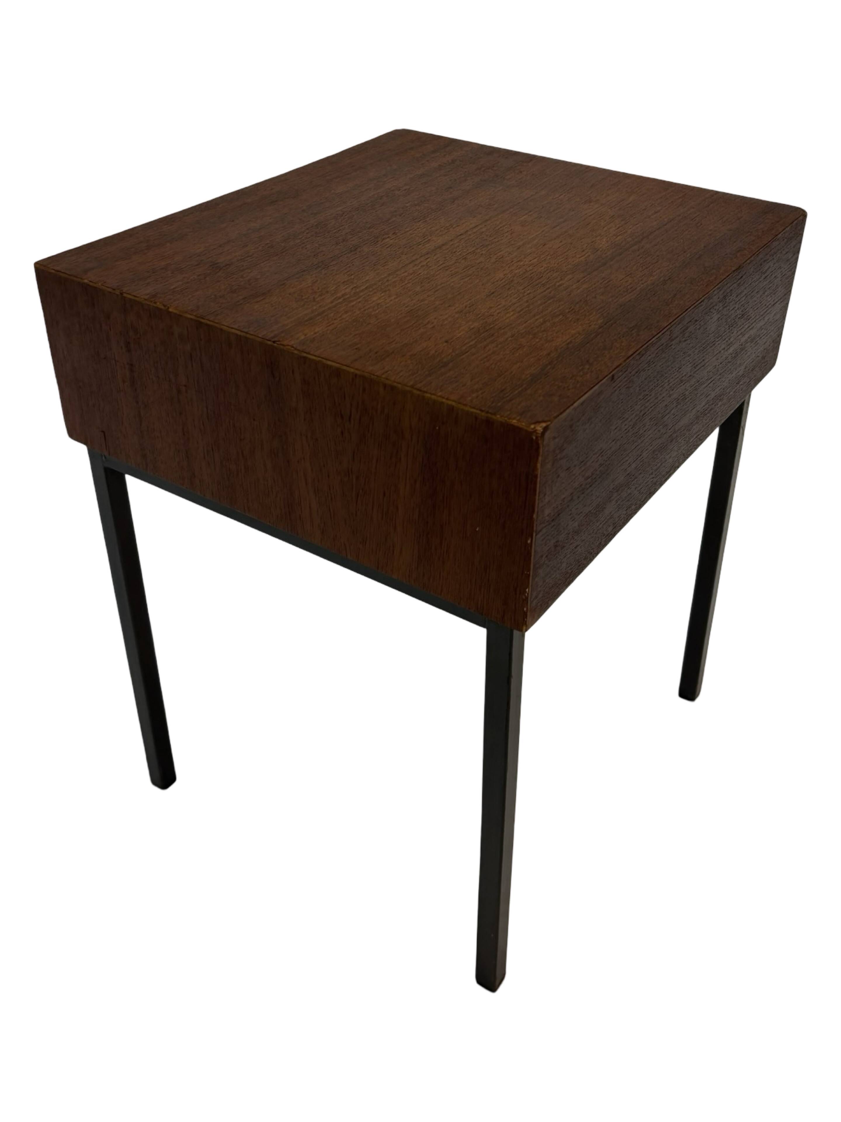 Vintage Pastoe bedside table side table 1960s teak veneer