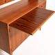 Swedish teak bookcase with writing desk, 1960s