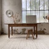 1950s oak butcher's farm table