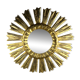 Miroir Soleil en bois doré