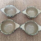 4 glazed terracotta bowls