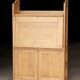 Rare: solid blonde oak secretary from the 1940s/50s. Designer.