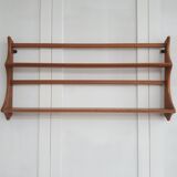 Vintage wall shelf in solid elm by Lucian Ercolani C1960 Ercol
