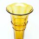 Art Deco vase, honey glass, Val Saint Lambert, Belgium, 1960s