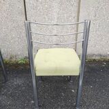 6 Roche Bobois steel chairs