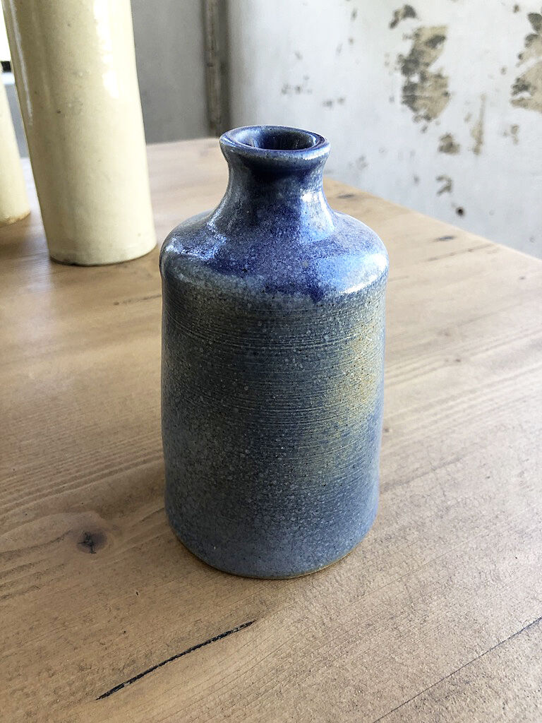 Blue handmade vase