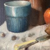 Painting "Still life with lemon" cf. Pieter Claesz by Yoram LUKOV (born in 1940)