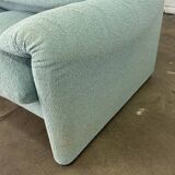 Canapé Cassina Maralunga turquoise / vert conçu par Vico Magistretti