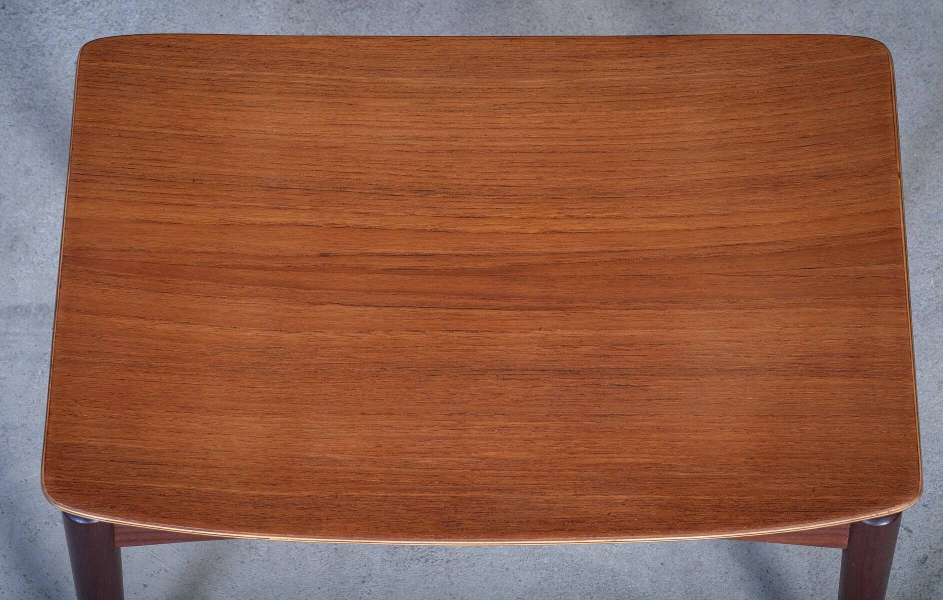 Teak stool by Sigfred Omann for Ølholm Møbelfabrik, Denmark, 1950s