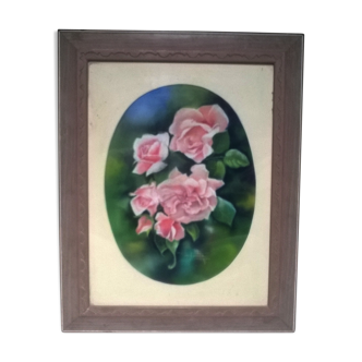 Tableau "aux roses" de Fontanier J