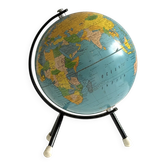 Vintage 1960s metal globe
