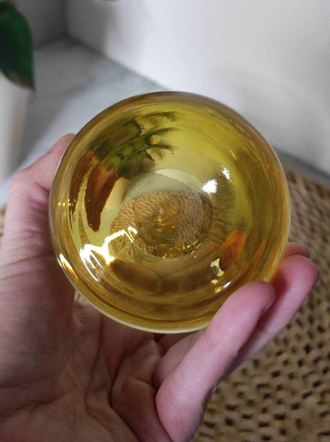 Verres ambré vintage