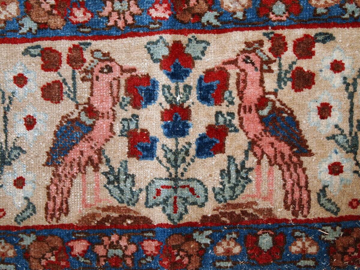 Tapis antique fait main Tabriz persan 190cm x 292cm (1920s)