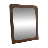 Mercurised glass mirror with solid wood