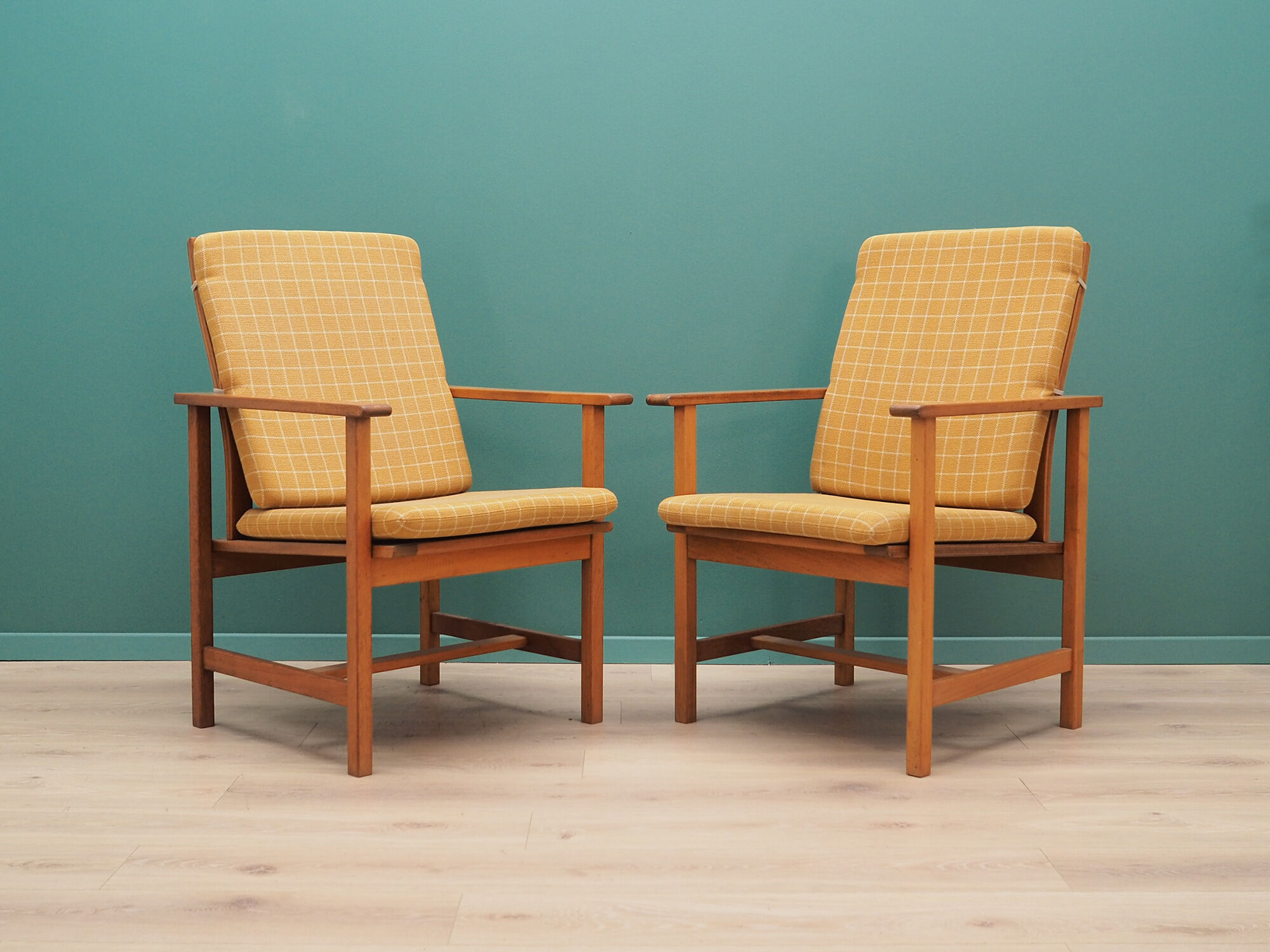 Yellow armchair, Danish design, 1970s, designer: Børge Mogensen