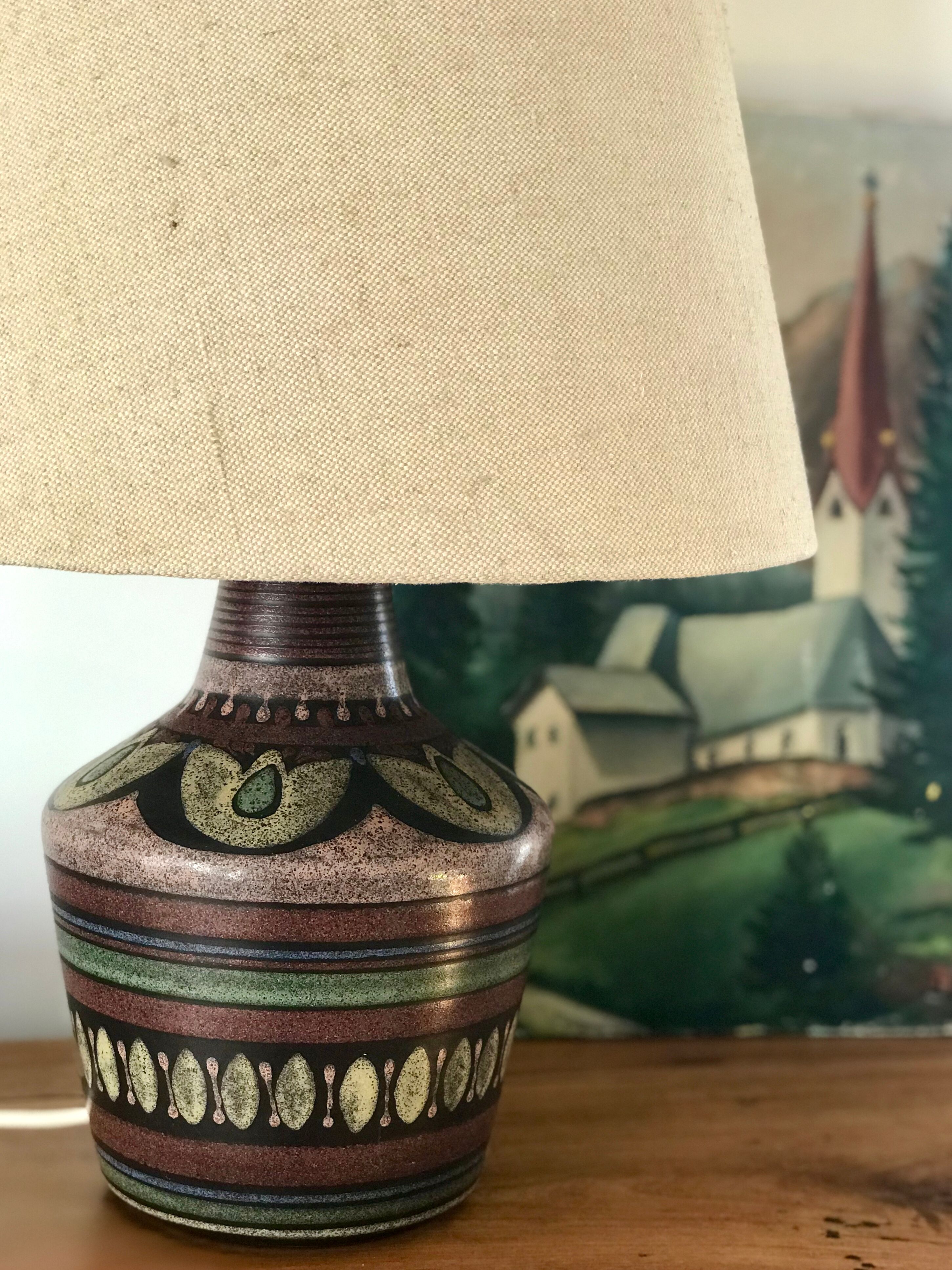 Vintage ceramic lamp base