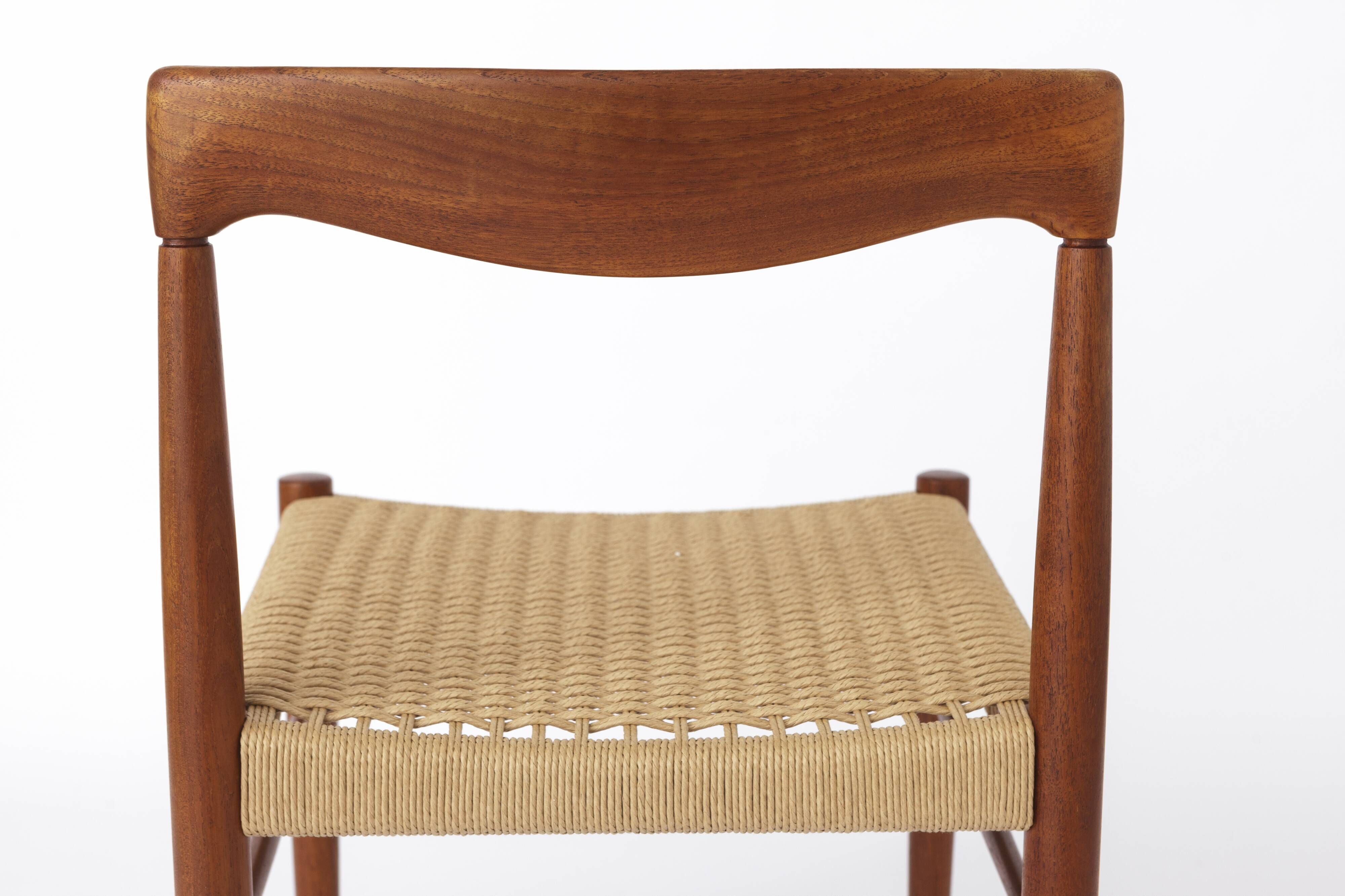 1 of 2 Vintage Dining Chairs by H.W.Klein for Bramin, Denmark, 1960s