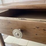 Old console in solid cherry wood - rustic Louis XV style