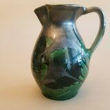 Large pitcher decanter in vintage terracotta ceramic 60s signed Buxo