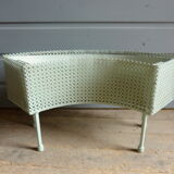 Perforated metal planter from the 1950s