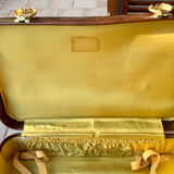Antique leather suitcases