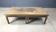 Vintage etched brass coffee table, 1970s