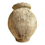 Ancient terracotta pottery jar from the 19th century
