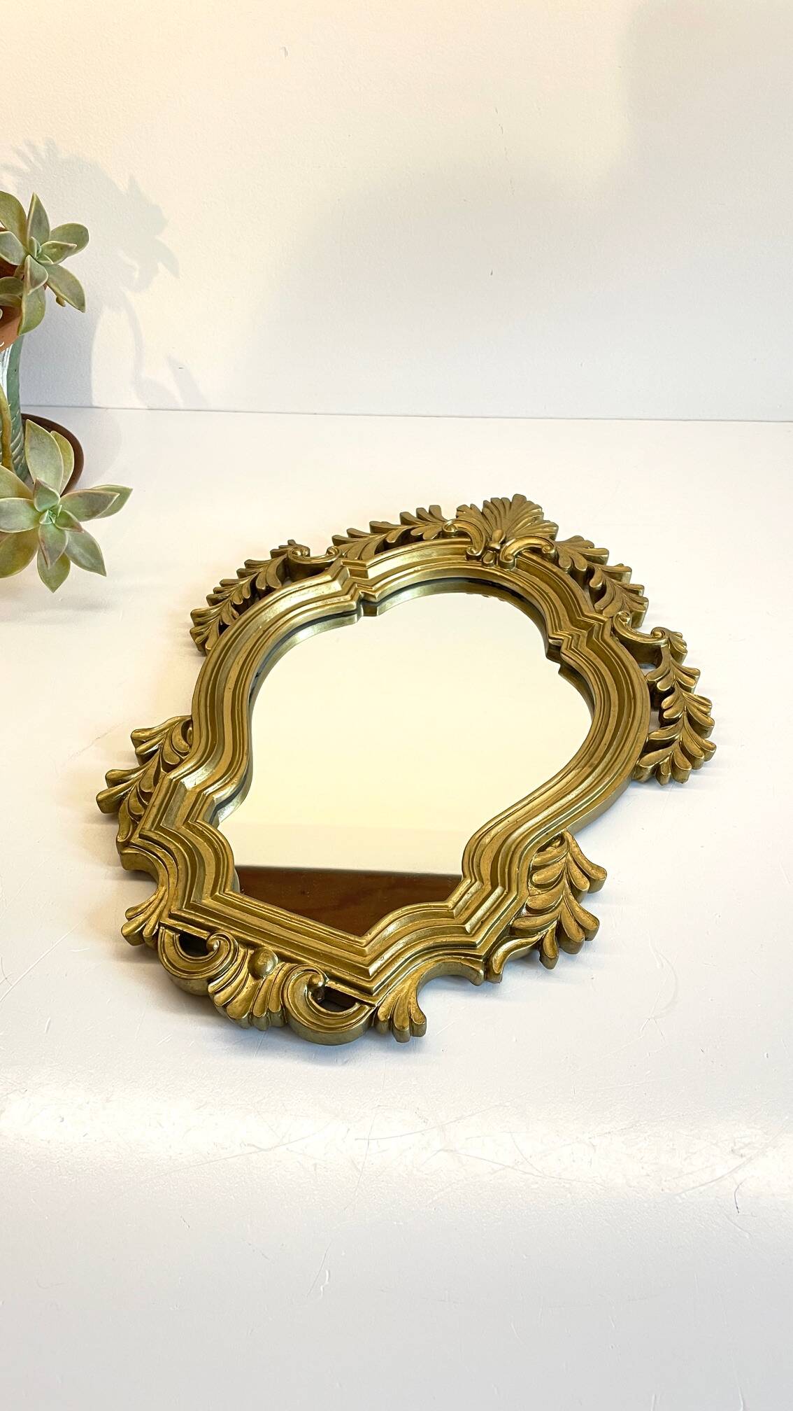 Vintage Gold Rococo Style Mirror
