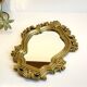 MIROIR Vintage Doré Style ROCAILLE