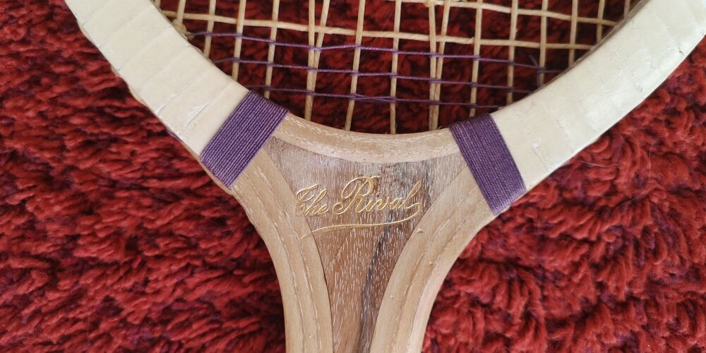 Wooden tennis racket - Brand The Rival - Middle 20th century