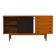 Vintage teak sideboard in the style of Charlotte Perriand, 1970s