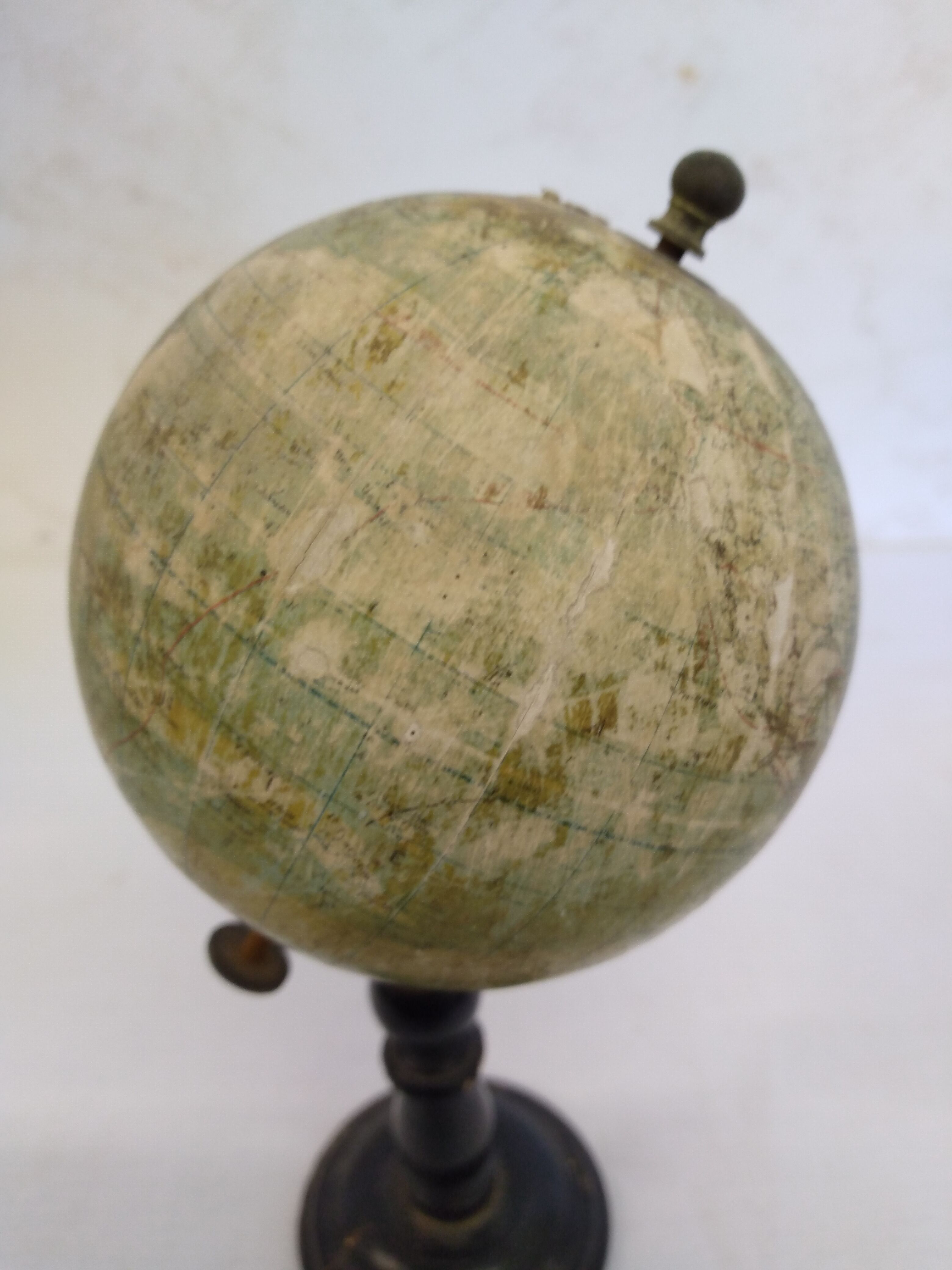 Ancient sphere terrestrial globe by r.barbot