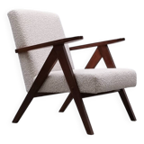 Mid Century Easy Chair Model B - 310 Var in Ivory Buckle