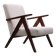 Mid Century Easy Chair Model B - 310 Var in Ivory Boucle