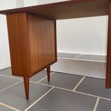 Vintage teak veneer desk 1950