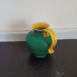 Small earthenware pitcher Elchinger Yellow and green threads