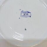 6 Petites Assiettes Plates K. G. Lunéville Modèle Lautrec Art Nouveau Décor