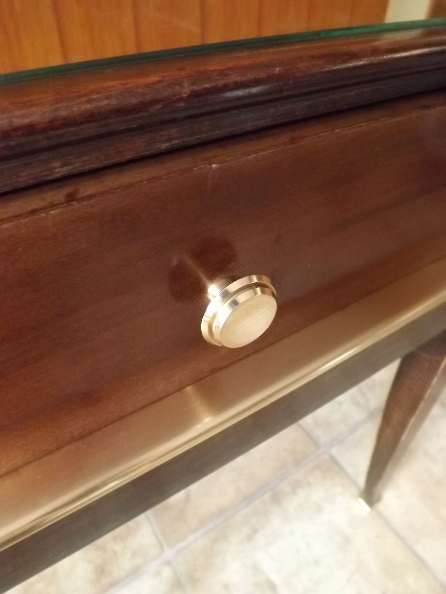 1940 Art Deco Mahogany Nightstand