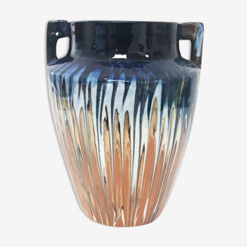 Vase art deco émaillé 1940