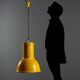 Vintage lacquered metal lamp, Italian design from the 1970s.
