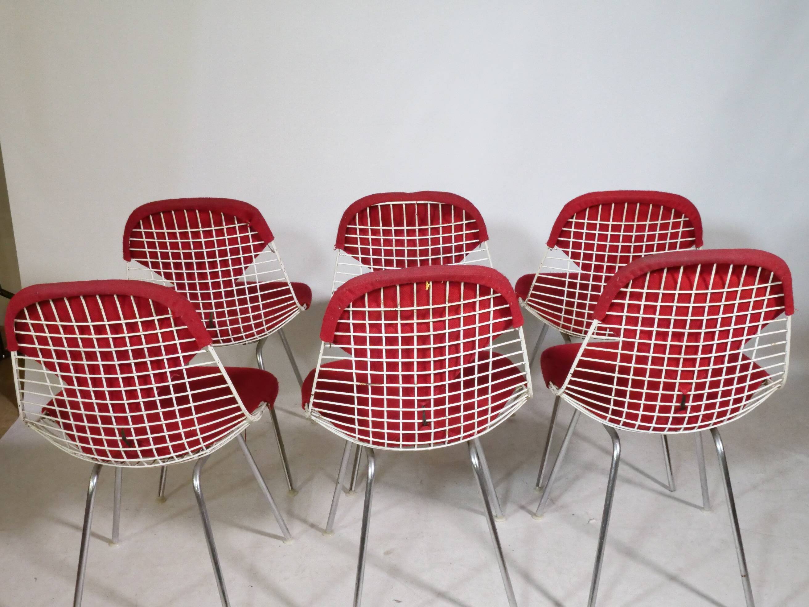 “Bikini” Chairs by Charles & Ray Eames for Herman Miller, Set of 6, 1960s