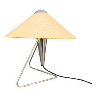 Helena Frantova Mid-Century Table Lamp, Chrome and Paper, 1960s