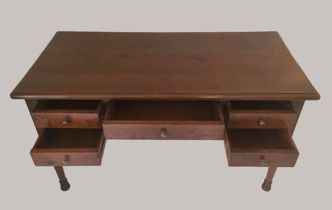 Louis Philippe style cherry wood desk, 1970