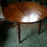 Round wooden table