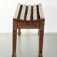 Antique French oak hallway bench/dining table bench from the 19th century
